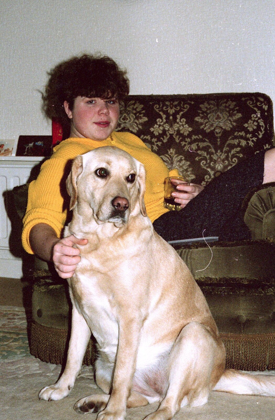 Sis and Brandy from Christmas in Macclesfield and Wetherby, Cheshire  and Yorkshire - 25th December 1985