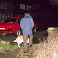 The Old Chap takes Brandy for a walk, Christmas in Macclesfield and Wetherby, Cheshire  and Yorkshire - 25th December 1985