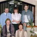 Nosher in a family photo, Christmas in Macclesfield and Wetherby, Cheshire  and Yorkshire - 25th December 1985