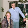 Norman and his wife, Christmas in Macclesfield and Wetherby, Cheshire  and Yorkshire - 25th December 1985