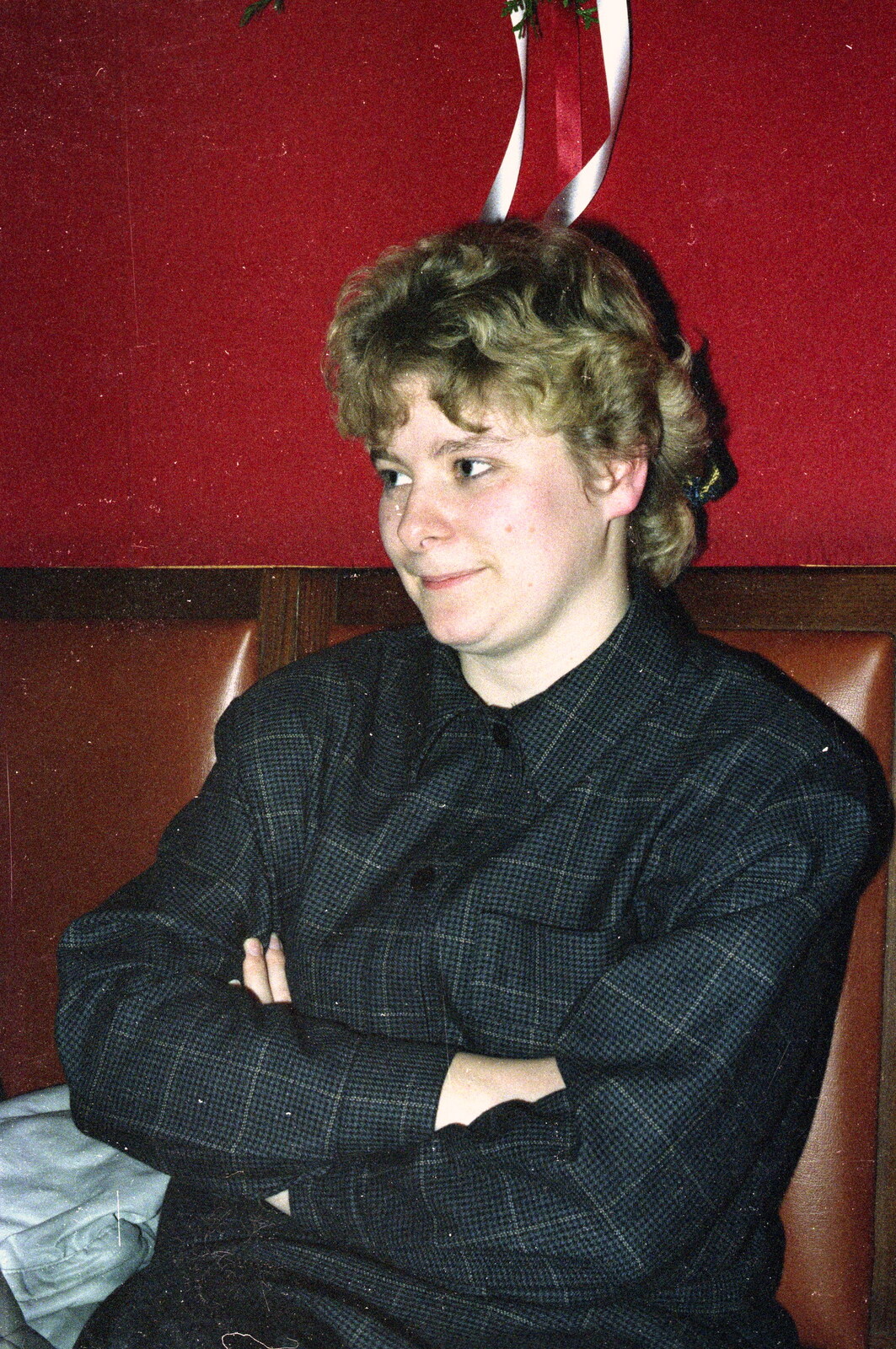 Anna in The Amberwood from New Year's Eve at Anna's, Walkford, Dorset - 31st December 1985