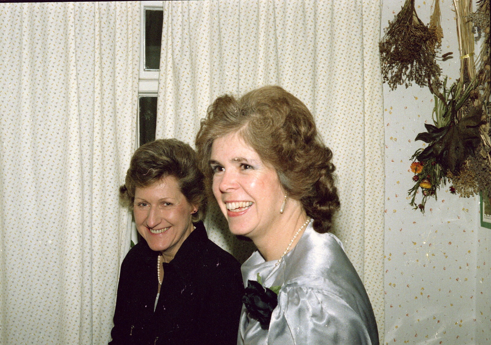 Anna'a mother and Bernice from New Year's Eve at Anna's, Walkford, Dorset - 31st December 1985