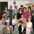 Group photo, New Year's Eve at Anna's, Walkford, Dorset - 31st December 1985