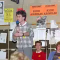 Mark Wilkins talks about stuff, Uni: PPSU Sabbatical Election Hustings, Plymouth - 28th January 1986