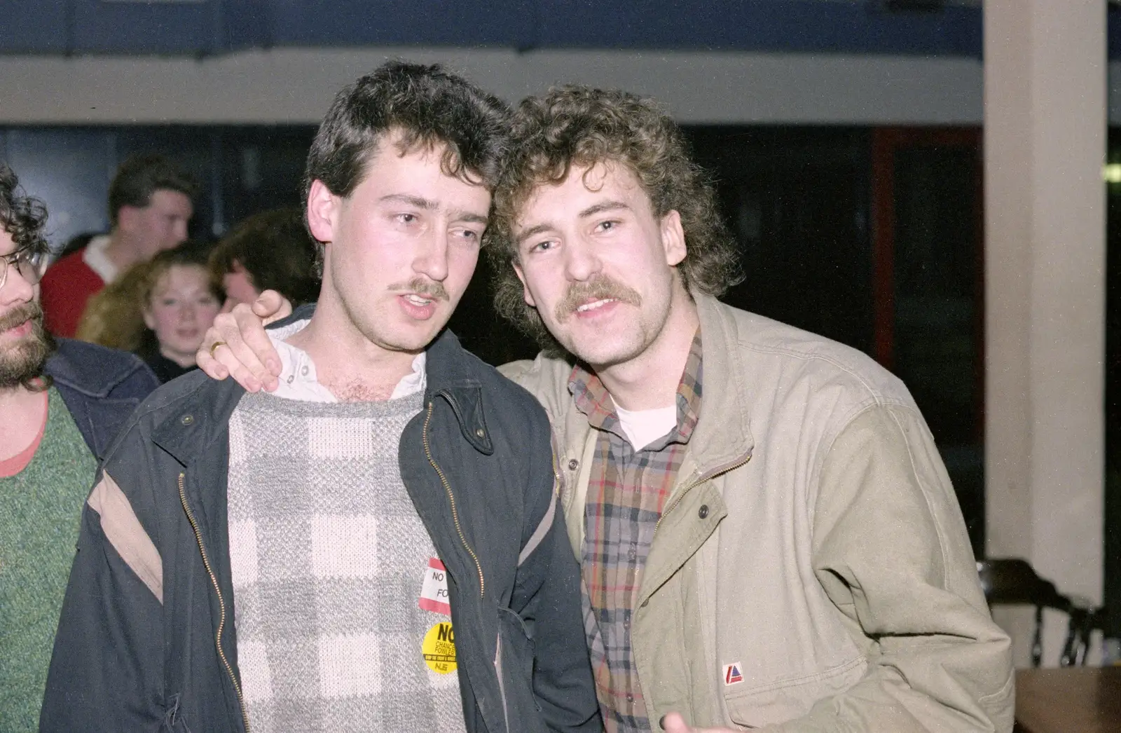 Mark and Sam Kennedy, from Uni: PPSU Sabbatical Election Hustings, Plymouth - 28th January 1986