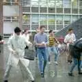 A confrontation builds, Uni: The Jazz RAG Hit Squad, Plymouth Polytechnic, Devon - 8th February 1986