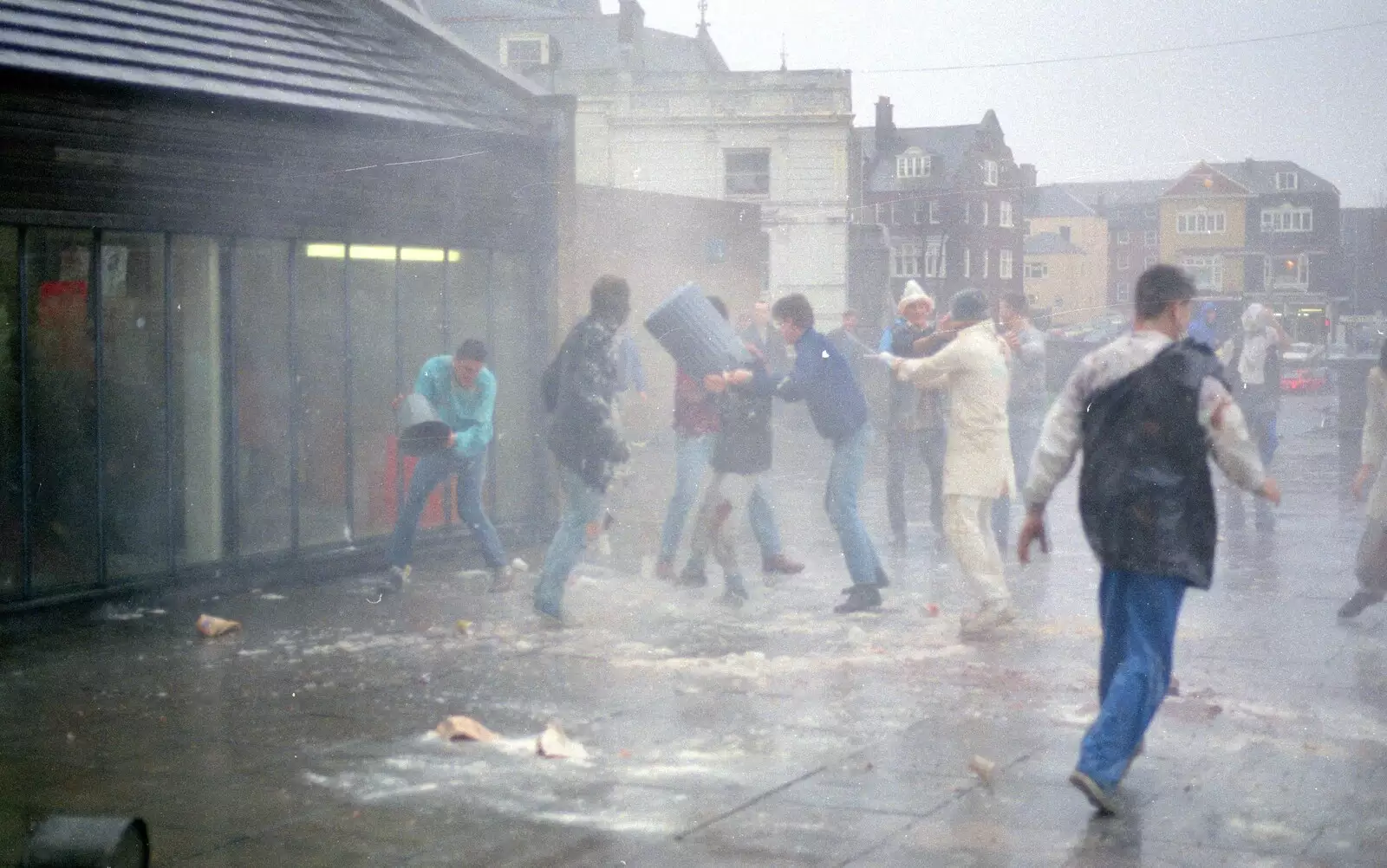 Someone's got a bin on the head, from Uni: The Jazz RAG Hit Squad, Plymouth Polytechnic, Devon - 8th February 1986