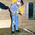 An egged victim, Uni: The Jazz RAG Hit Squad, Plymouth Polytechnic, Devon - 8th February 1986