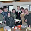 The Hit Squad is unmasked in the SU office, Uni: The Jazz RAG Hit Squad, Plymouth Polytechnic, Devon - 8th February 1986