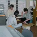 Karen Wilkins and others in the SU offices, Uni: The Jazz RAG Hit Squad, Plymouth Polytechnic, Devon - 8th February 1986