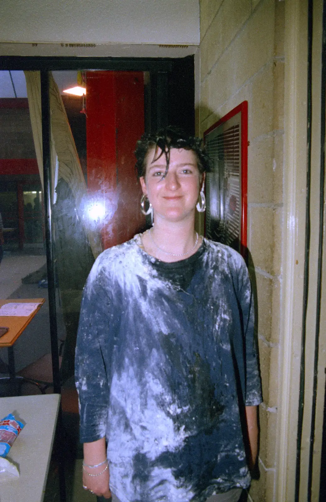 A Hit Squad victim, from Uni: The Jazz RAG Hit Squad, Plymouth Polytechnic, Devon - 8th February 1986