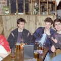 Mark and Grant in the James Street Vaults, Uni: PPSU Sabbatical Election Hustings, Plymouth - 10th February 1986