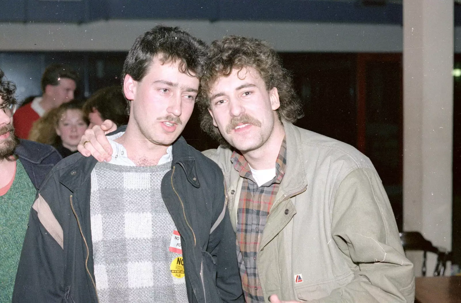 Mark and Sam Kennedy, from Uni: PPSU Sabbatical Election Hustings, Plymouth - 10th February 1986