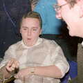 Andy points at something, Uni: PPSU Sabbatical Election Hustings, Plymouth - 10th February 1986