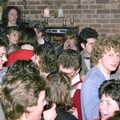 A busy JSV, with Rich Arnold on the right, Uni: PPSU Sabbatical Election Hustings, Plymouth - 10th February 1986