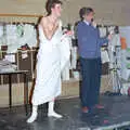 Roy auctions off another toga, Uni: The PPSU "Jazz" RAG Review and Charity Auction, Plymouth, Devon - 10th February 1986