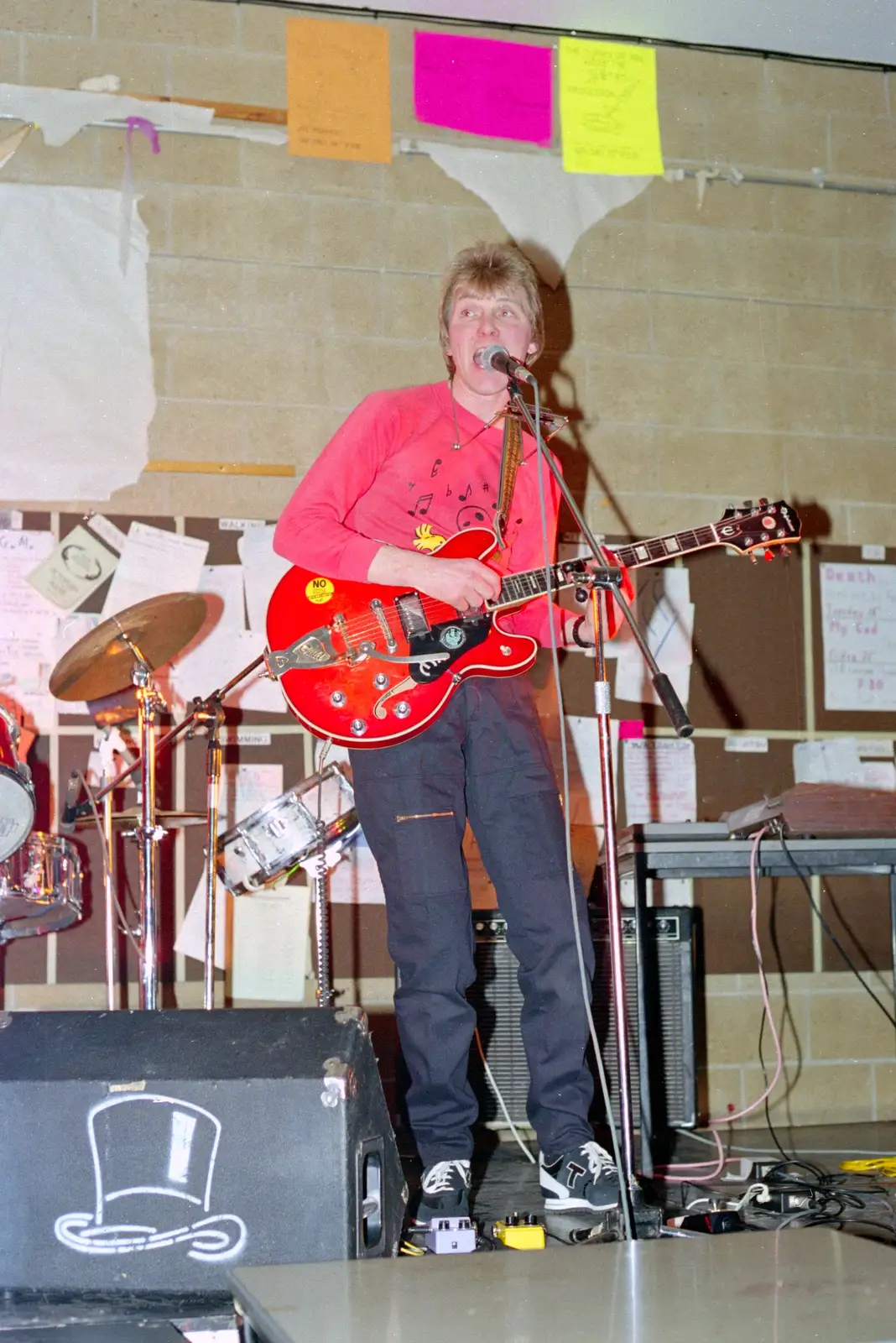 Guitar action, from Uni: The PPSU "Jazz" RAG Review and Charity Auction, Plymouth, Devon - 10th February 1986