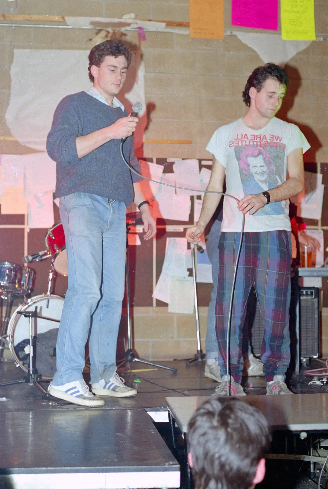 Martin's on the mic, from Uni: The PPSU "Jazz" RAG Review and Charity Auction, Plymouth, Devon - 10th February 1986