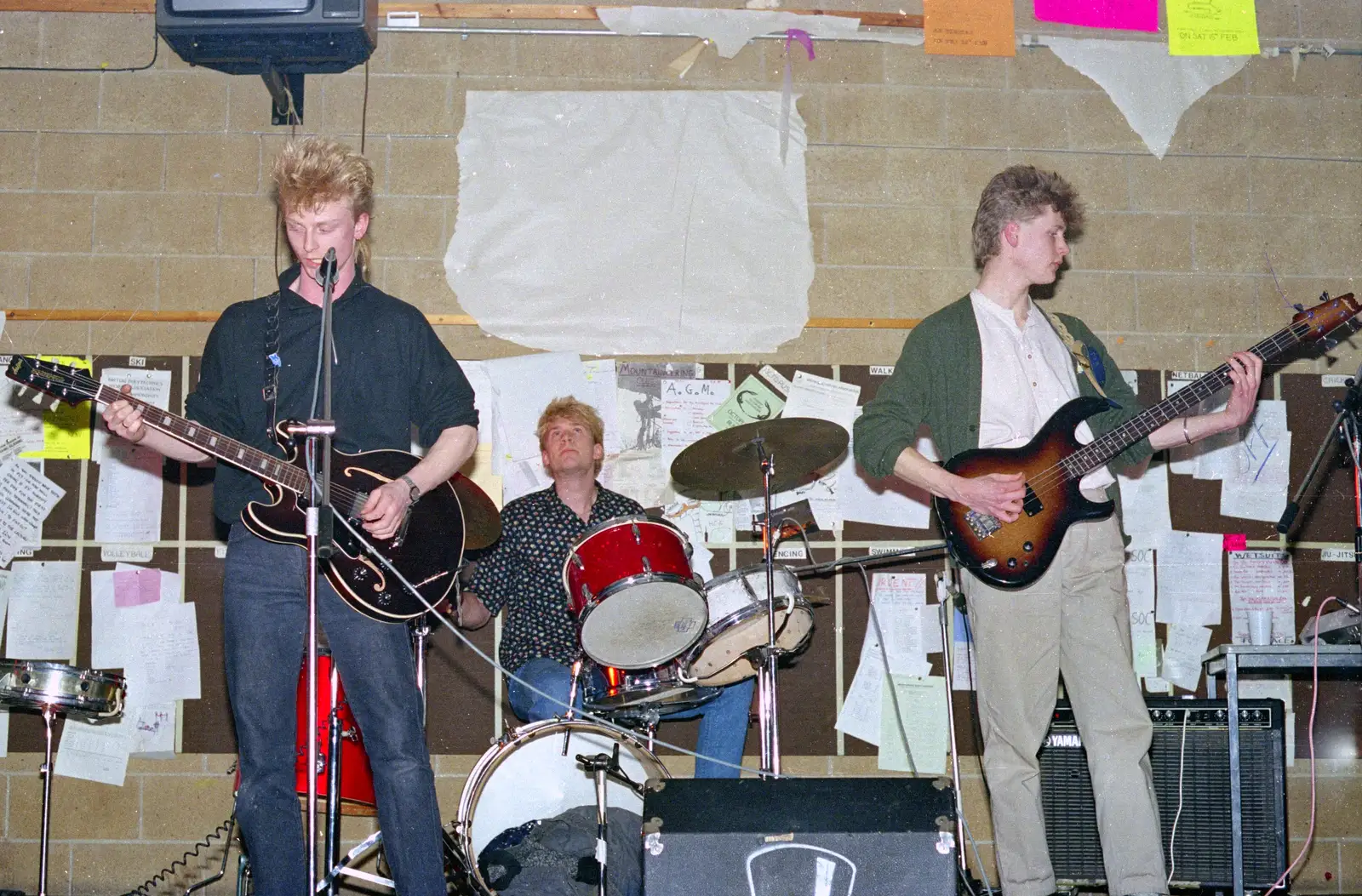 A band does its thing, from Uni: The PPSU "Jazz" RAG Review and Charity Auction, Plymouth, Devon - 10th February 1986