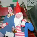 A couple of gnomes on the SU stairs, Uni: The PPSU "Jazz" RAG Review and Charity Auction, Plymouth, Devon - 10th February 1986