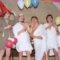 The SU executive are in bedsheets, Uni: The PPSU "Jazz" RAG Review and Charity Auction, Plymouth, Devon - 10th February 1986