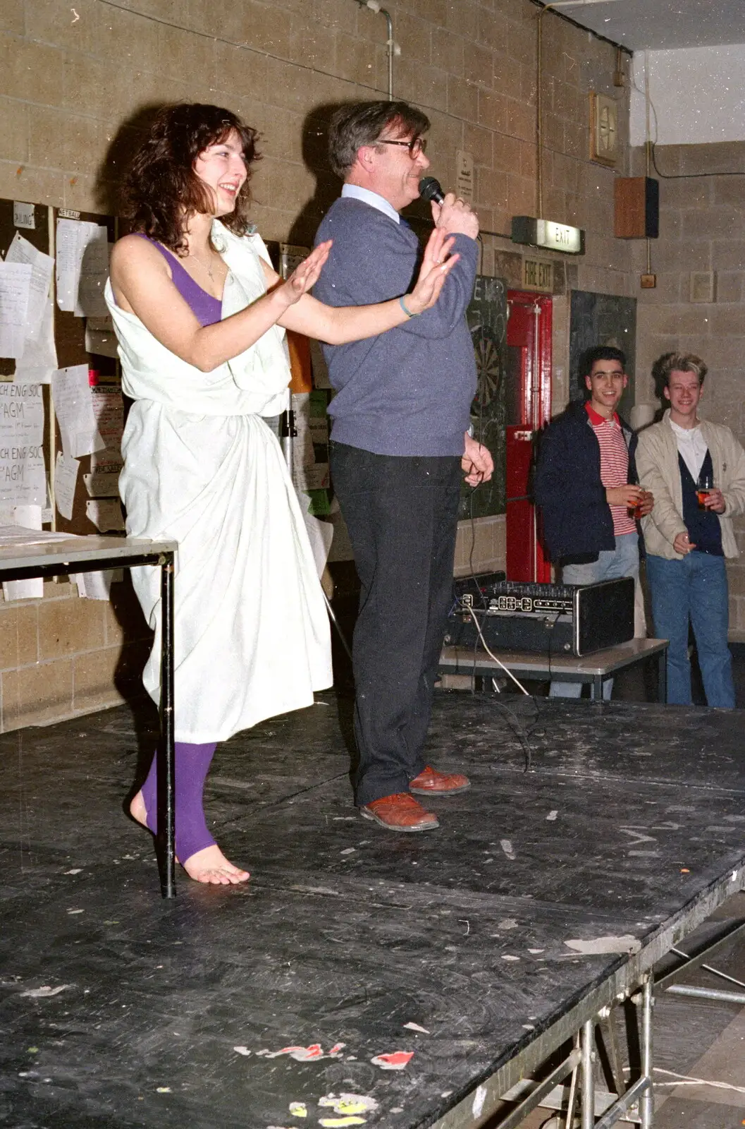 Roy Gardiner does some more auctioneering, from Uni: The PPSU "Jazz" RAG Review and Charity Auction, Plymouth, Devon - 10th February 1986