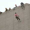 Abseiling action, Uni: RAG Week Abseil, Hitch Hike, and Beaumont Street Life Plymouth, Devon - 13th February 1986