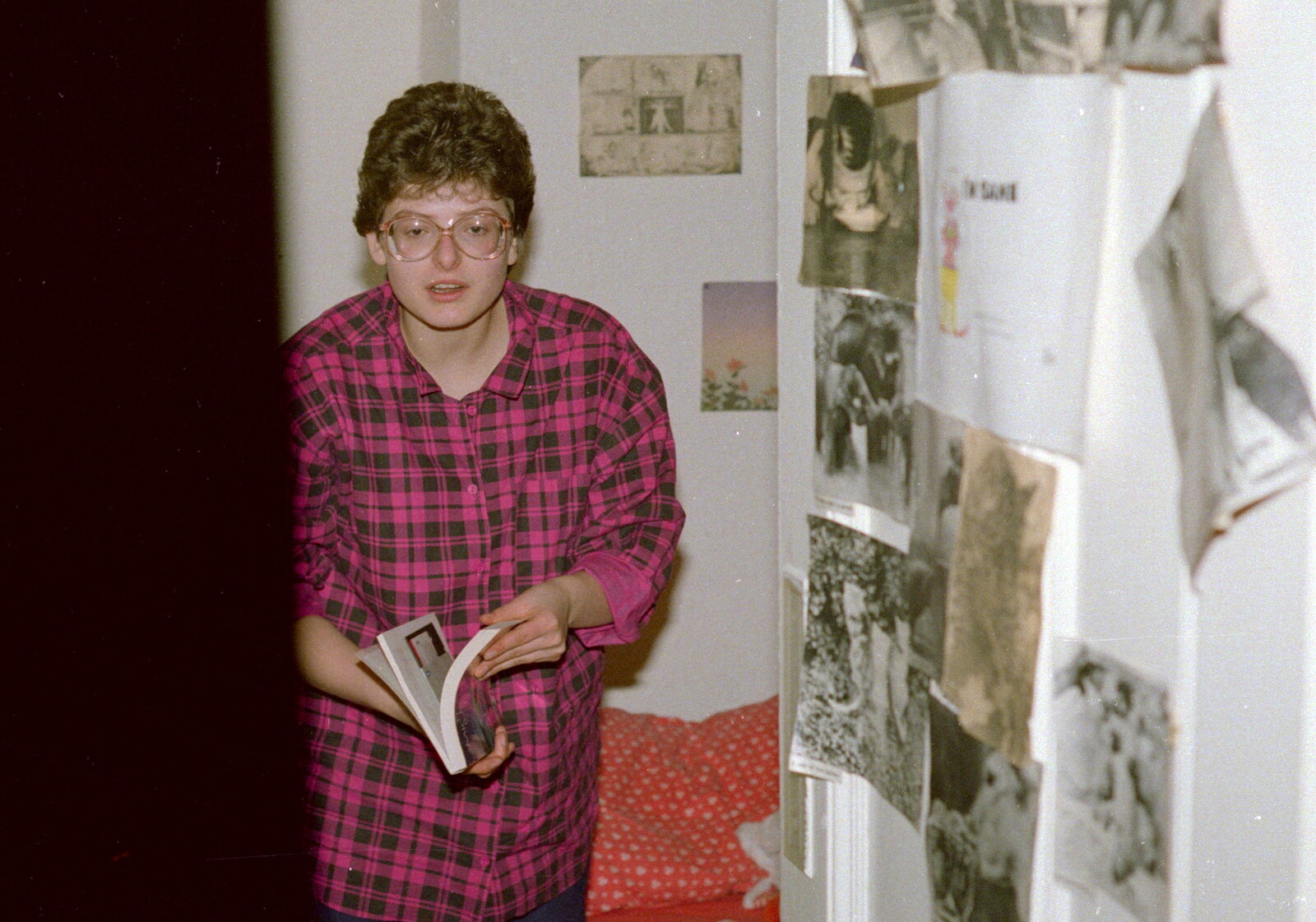 Barbara in her bedroom from Uni: RAG Week Abseil, Hitch Hike, and Beaumont Street Life Plymouth, Devon - 13th February 1986