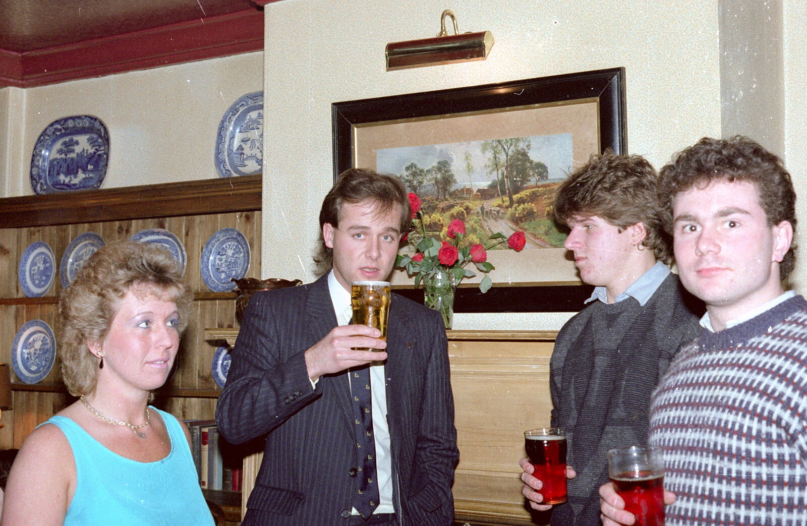 The Halls rep has a beer from Uni: RAG Week Abseil, Hitch Hike, and Beaumont Street Life Plymouth, Devon - 13th February 1986