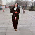 A nun on Royal Parade, Uni: PPSU "Jazz" RAG Street Parade, Plymouth, Devon - 17th February 1986