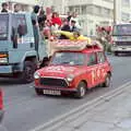 Another mini, with RAG written in shaving foam, Uni: PPSU "Jazz" RAG Street Parade, Plymouth, Devon - 17th February 1986