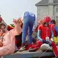 The canoe club on Glanville Street, Uni: PPSU "Jazz" RAG Street Parade, Plymouth, Devon - 17th February 1986