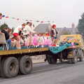 A float on Weston Park Road, Uni: PPSU "Jazz" RAG Street Parade, Plymouth, Devon - 17th February 1986