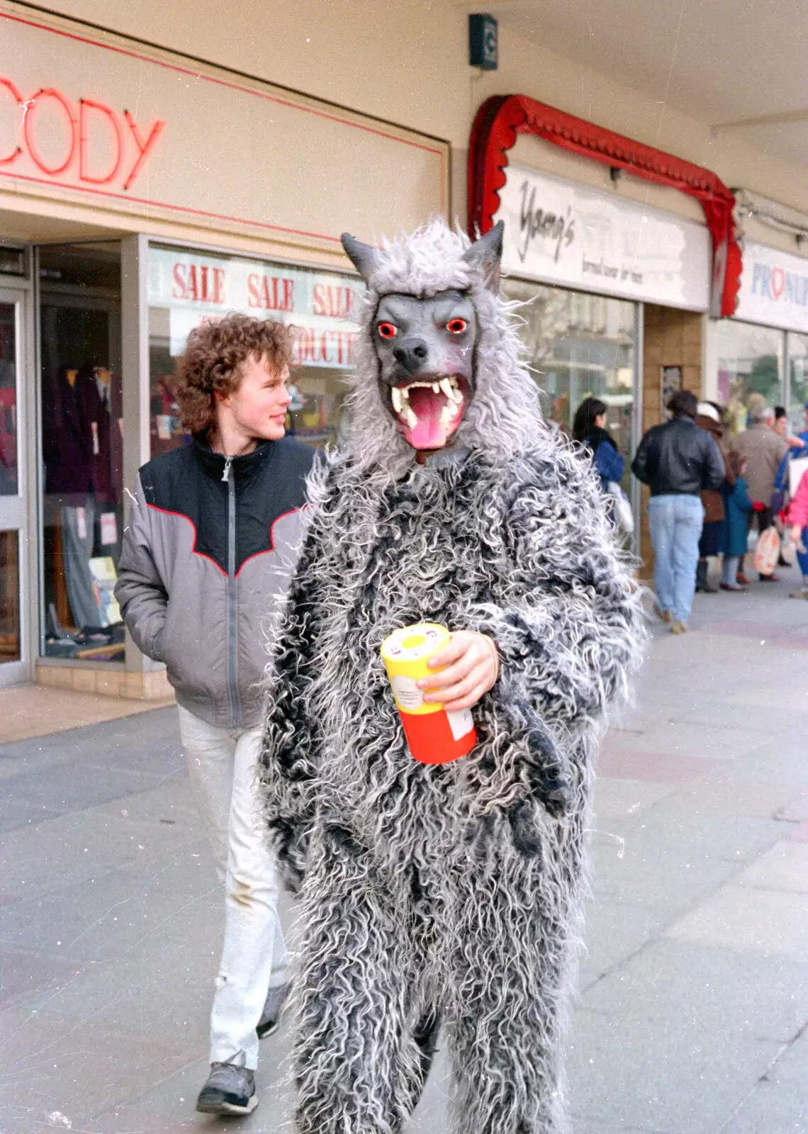 Wolf Man, from Uni: PPSU "Jazz" RAG Street Parade, Plymouth, Devon - 17th February 1986