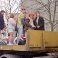 A float near the main hall, Uni: PPSU "Jazz" RAG Street Parade, Plymouth, Devon - 17th February 1986