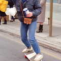 Skateboarding collection action, Uni: PPSU "Jazz" RAG Street Parade, Plymouth, Devon - 17th February 1986