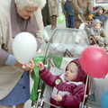 A sprog gets a balloon, Uni: PPSU "Jazz" RAG Street Parade, Plymouth, Devon - 17th February 1986