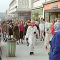 A packed New George Street, Uni: PPSU "Jazz" RAG Street Parade, Plymouth, Devon - 17th February 1986