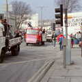 The parade on Mutley Plain, Uni: PPSU "Jazz" RAG Street Parade, Plymouth, Devon - 17th February 1986