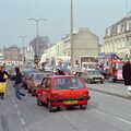 Mutley Plain, Uni: PPSU "Jazz" RAG Street Parade, Plymouth, Devon - 17th February 1986
