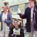 Some 'babies' do collecting, Uni: PPSU "Jazz" RAG Street Parade, Plymouth, Devon - 17th February 1986