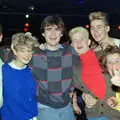 A gang of students in Manhattan, Uni: Music Nights and the RAG Ball, Plymouth, Devon - 18th February 1986