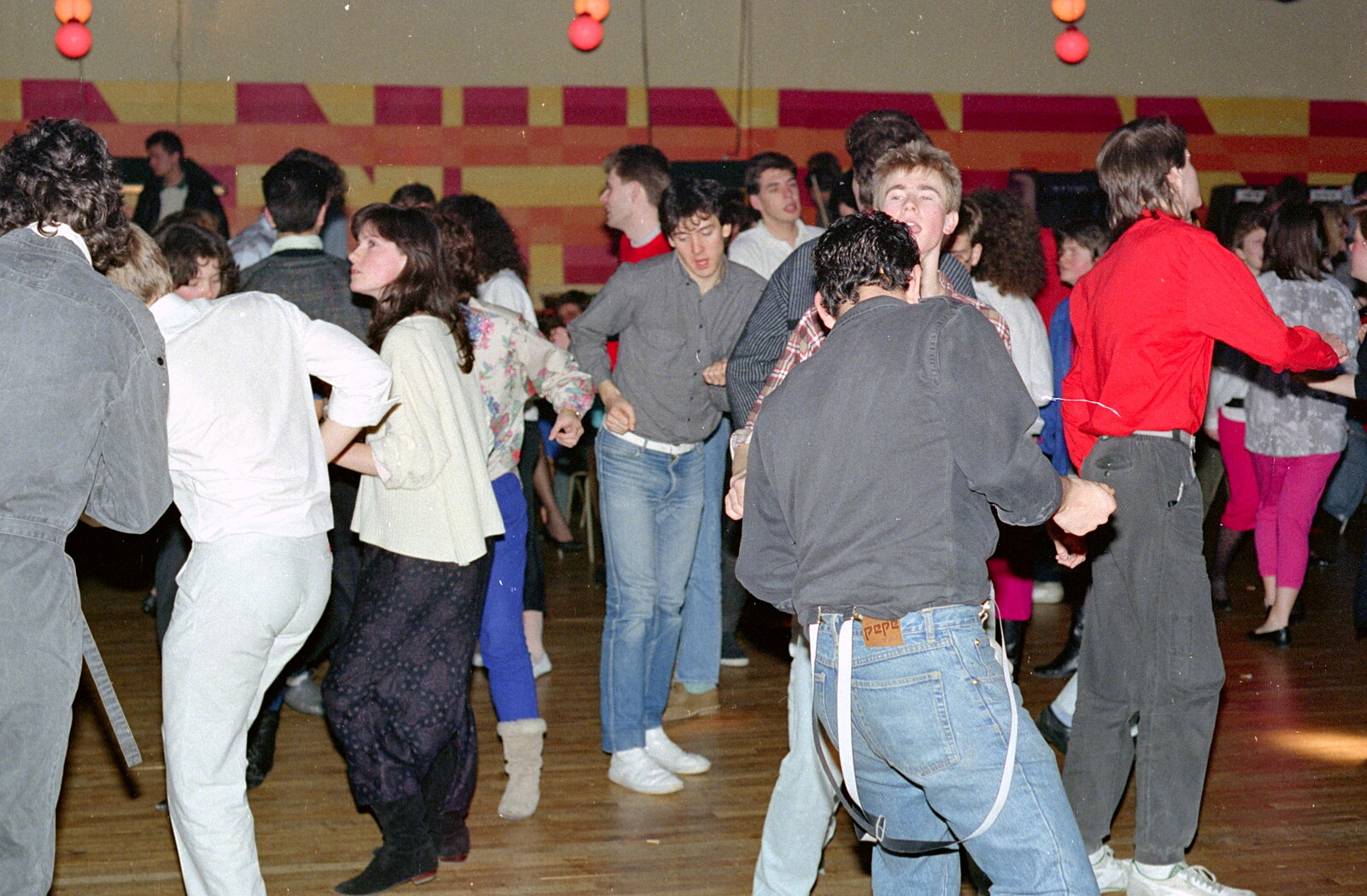 More funky student dancing from Uni: Music Nights and the RAG Ball, Plymouth, Devon - 18th February 1986