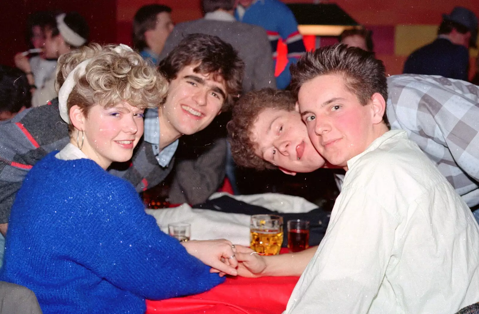 80s posing, from Uni: Music Nights and the RAG Ball, Plymouth, Devon - 18th February 1986