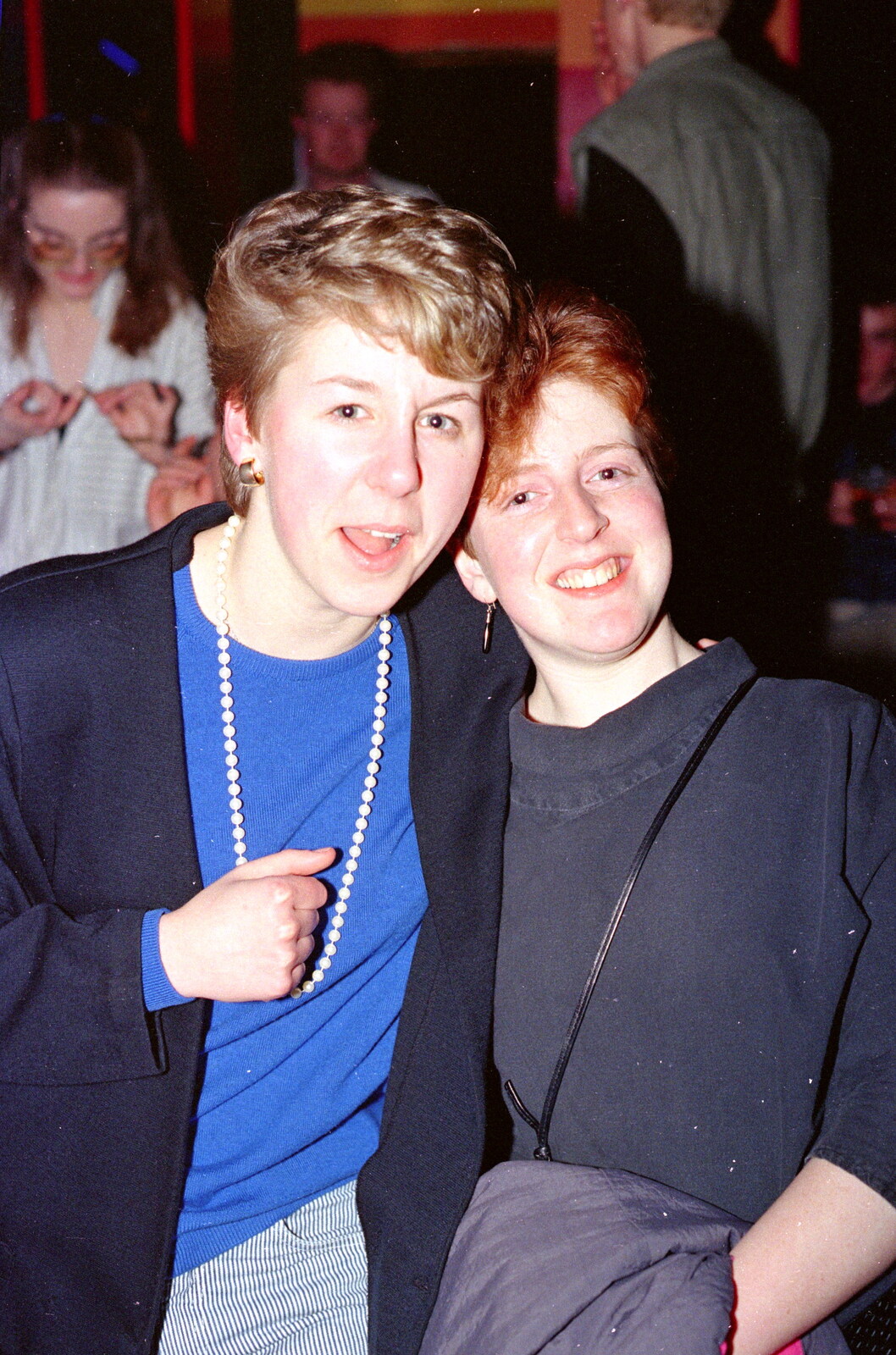 Zoë and friend from Uni: Music Nights and the RAG Ball, Plymouth, Devon - 18th February 1986