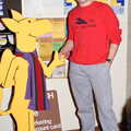 Martin shakes hands with the stolen Griffin, Uni: Music Nights and the RAG Ball, Plymouth, Devon - 18th February 1986