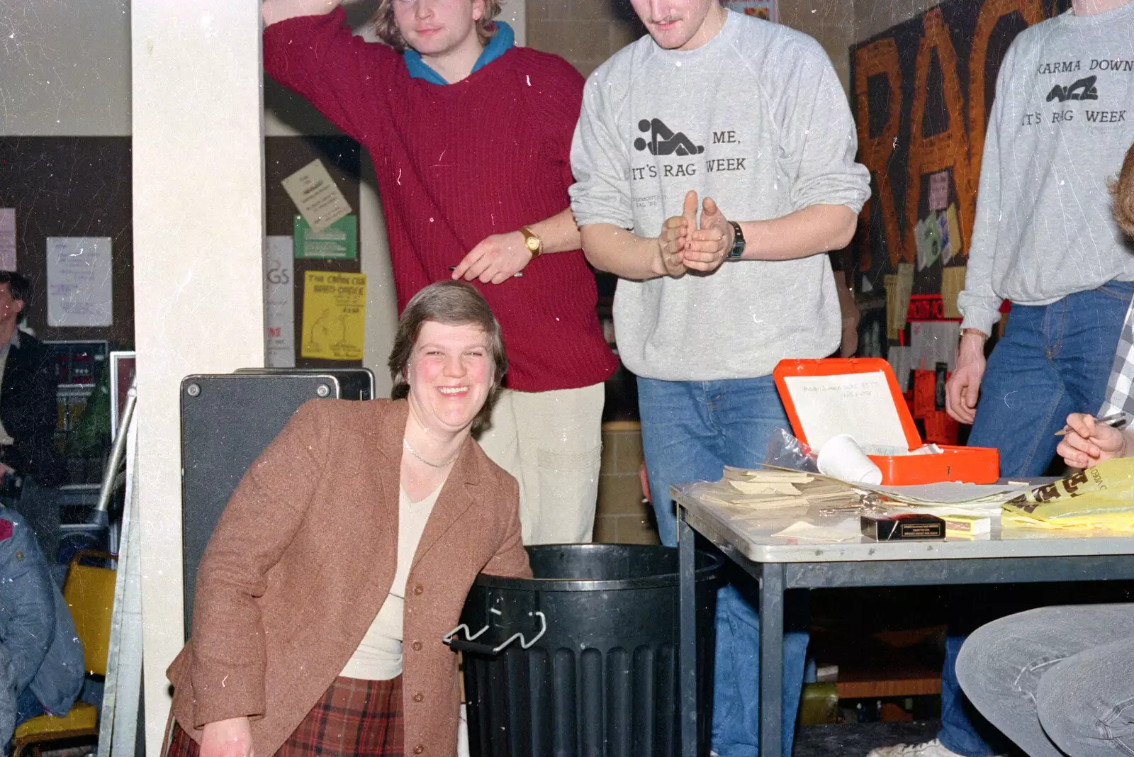 Some sort of prize draw occurs, from Uni: The PPSU "Jazz" RAG Review and Charity Auction, Plymouth, Devon - 19th February 1986