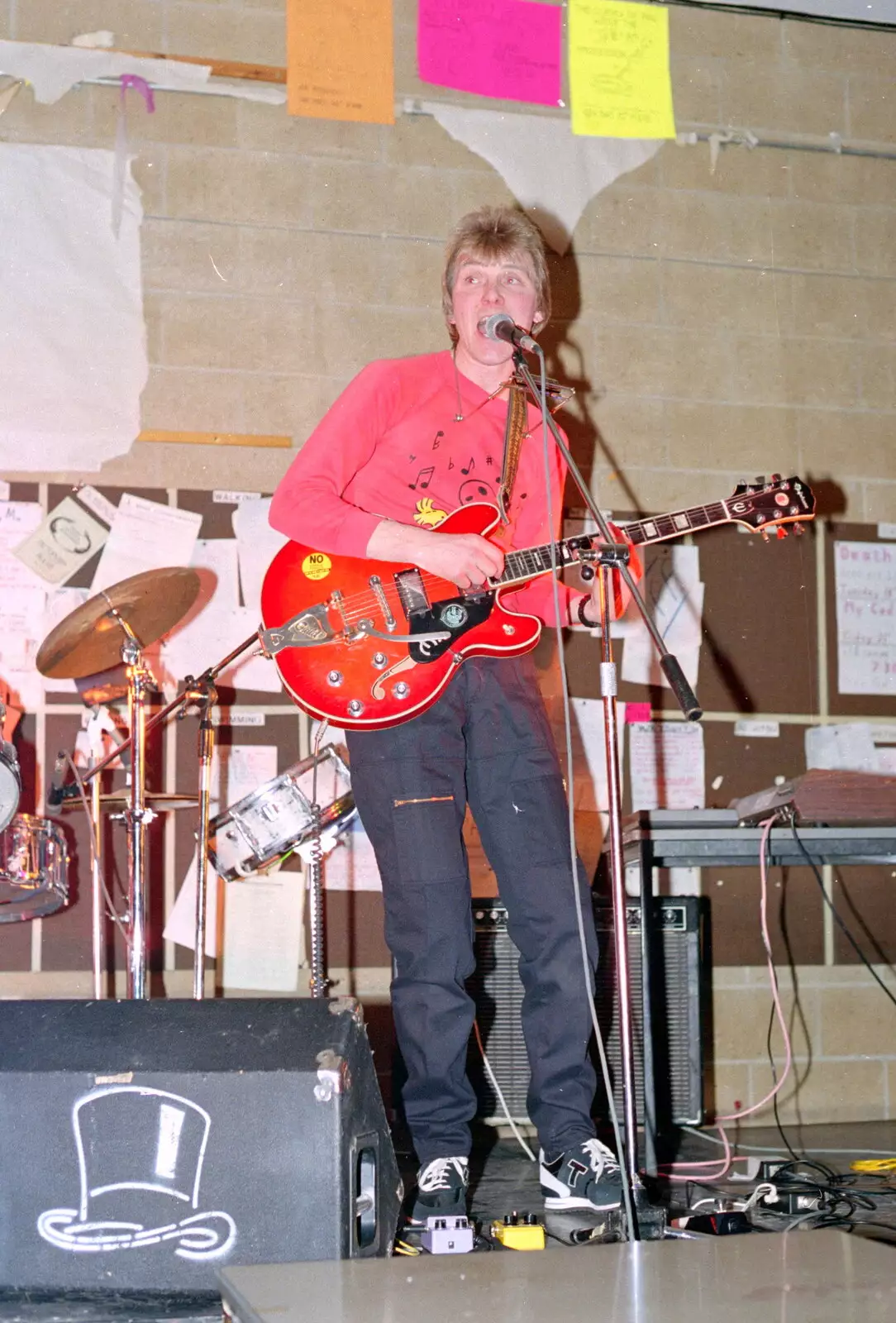 Guitar action, from Uni: The PPSU "Jazz" RAG Review and Charity Auction, Plymouth, Devon - 19th February 1986