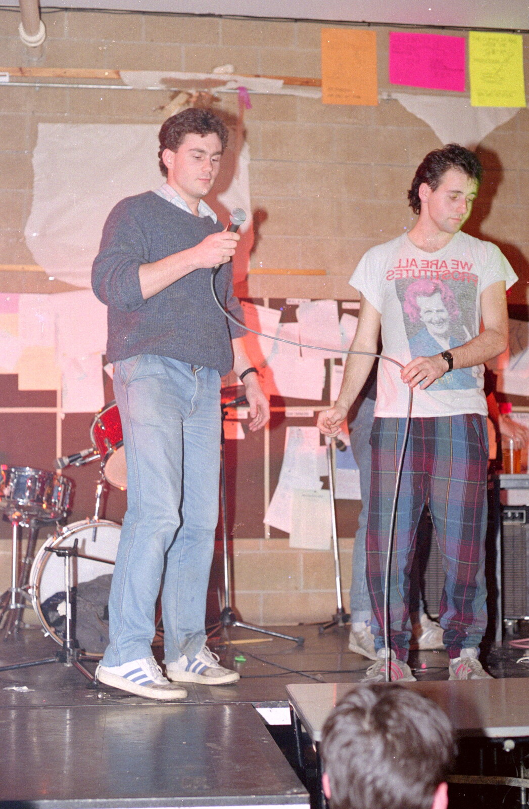 Martin's on the mic from Uni: The PPSU "Jazz" RAG Review and Charity Auction, Plymouth, Devon - 19th February 1986