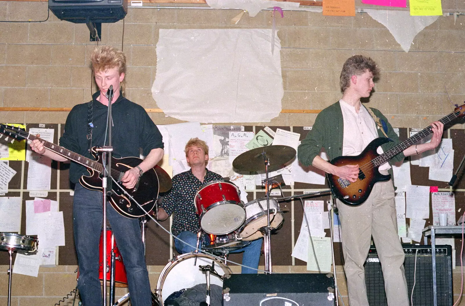 A band does its thing, from Uni: The PPSU "Jazz" RAG Review and Charity Auction, Plymouth, Devon - 19th February 1986